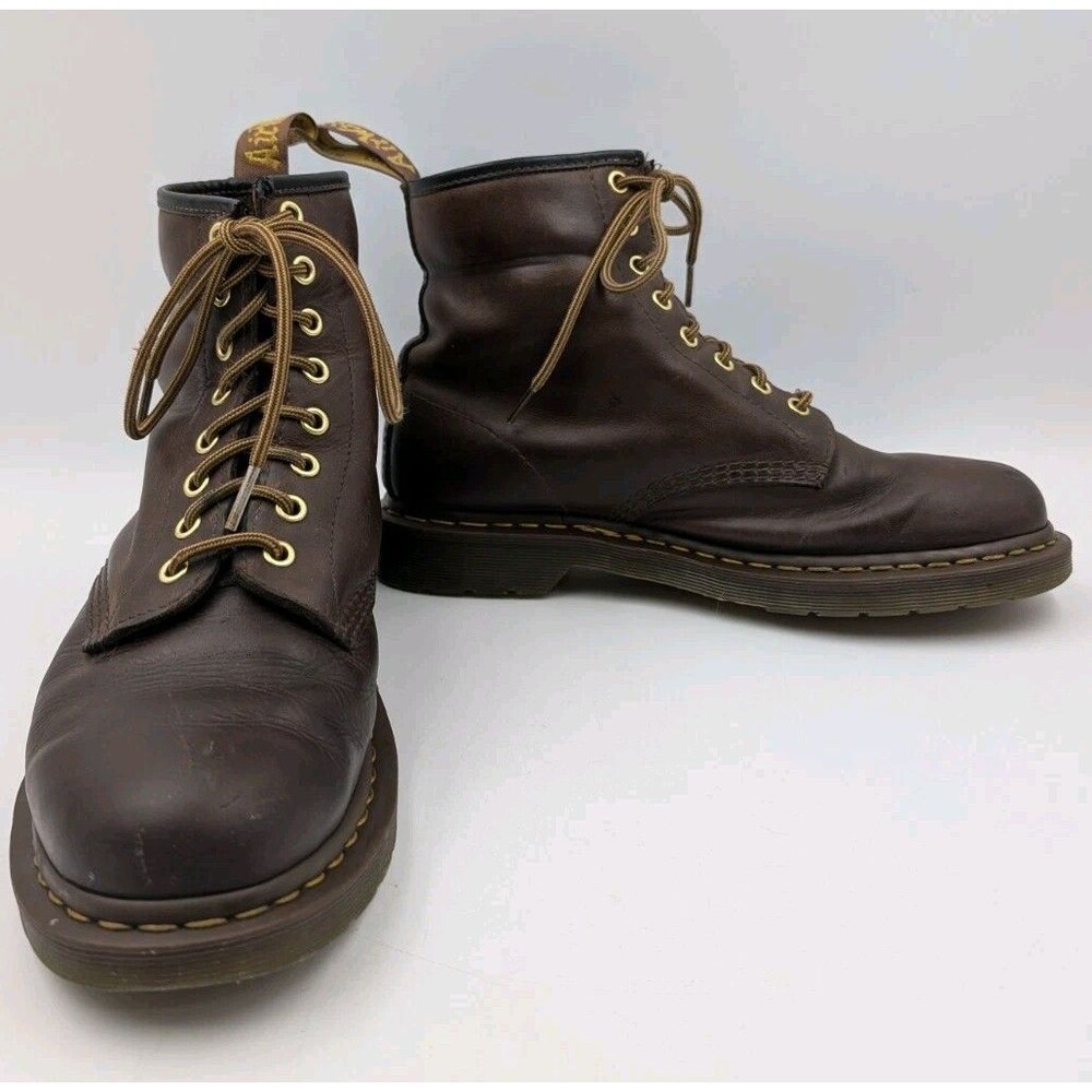 Dr. Martens 1460 Crazy Horse Leather Boots Brown UK 8 US Men 9 Women 10